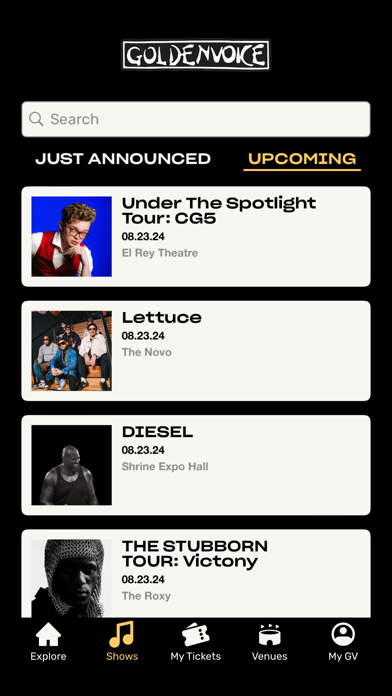 Goldenvoice Concerts screenshot 2
