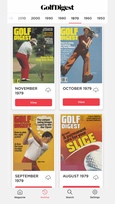 Golf Digest Magazine screenshot 1