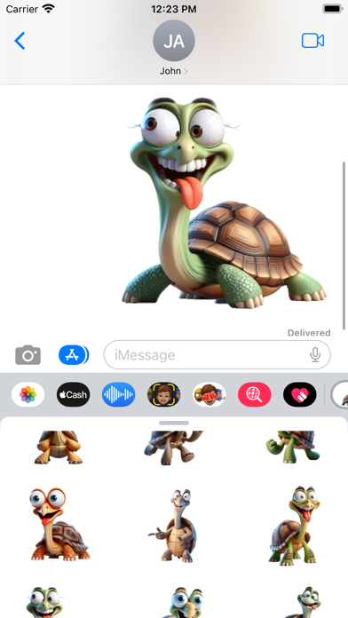 Goofy Tortoise Stickers screenshot 2