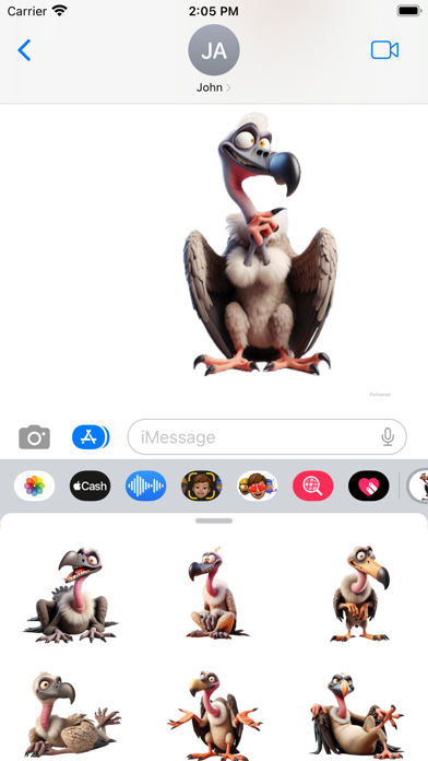 Goofy Vulture Stickers screenshot 2