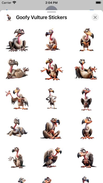 Goofy Vulture Stickers screenshot 6