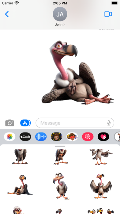 Goofy Vulture Stickers screenshot 1