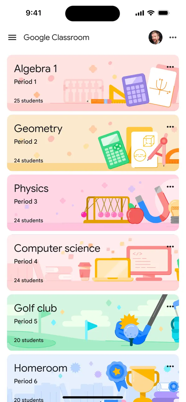 Google Classroom screenshot 6