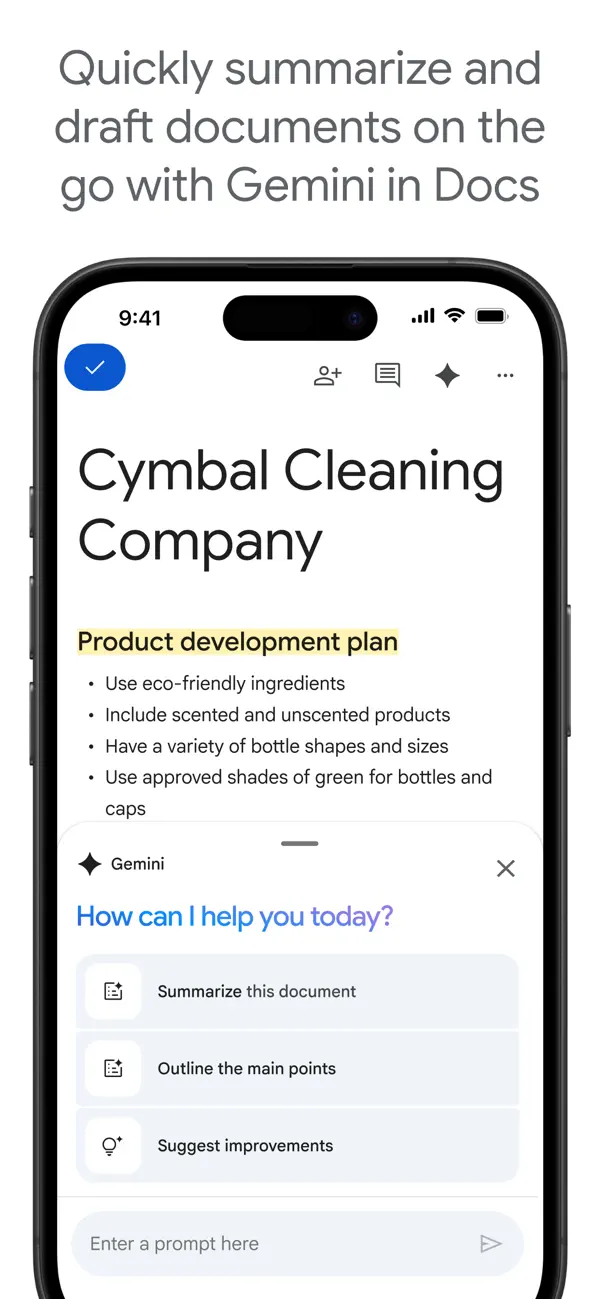 Google Docs screenshot 1