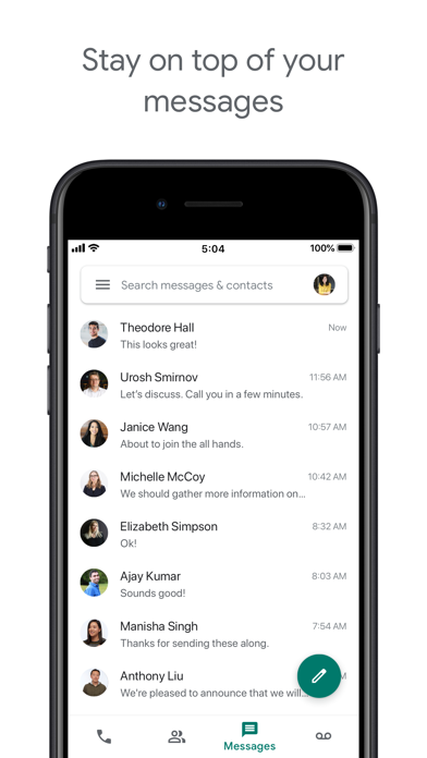 Google Voice screenshot 2