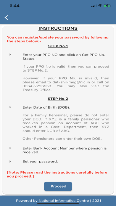 Govt Of Meghalaya-Pension App screenshot 2