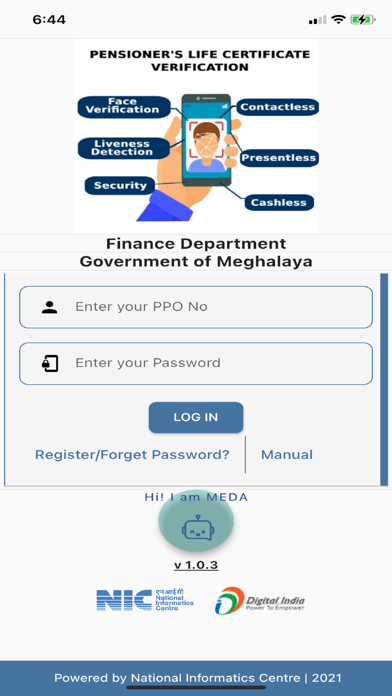 Govt Of Meghalaya-Pension App screenshot 1