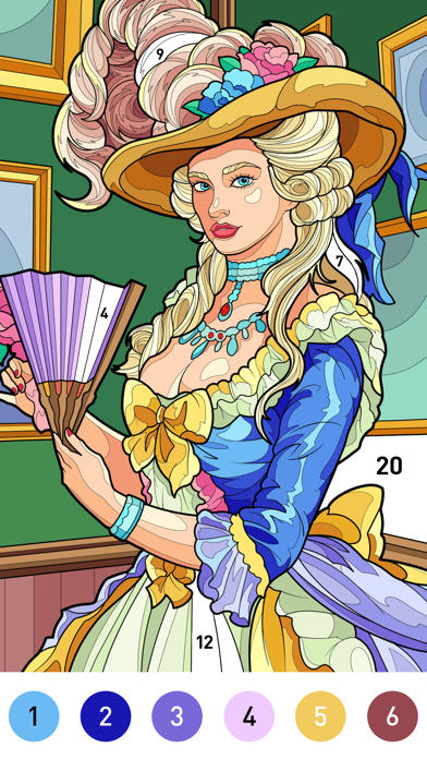 Gown Color - Paint by number screenshot 3