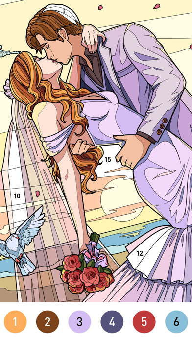 Gown Color - Paint by number screenshot 5
