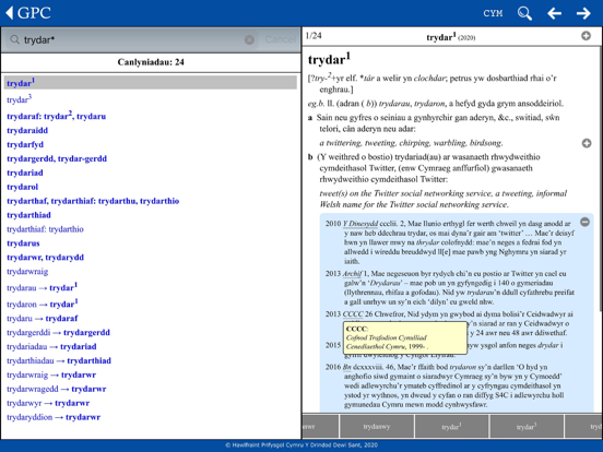 GPC Geiriadur Welsh Dictionary screenshot 10