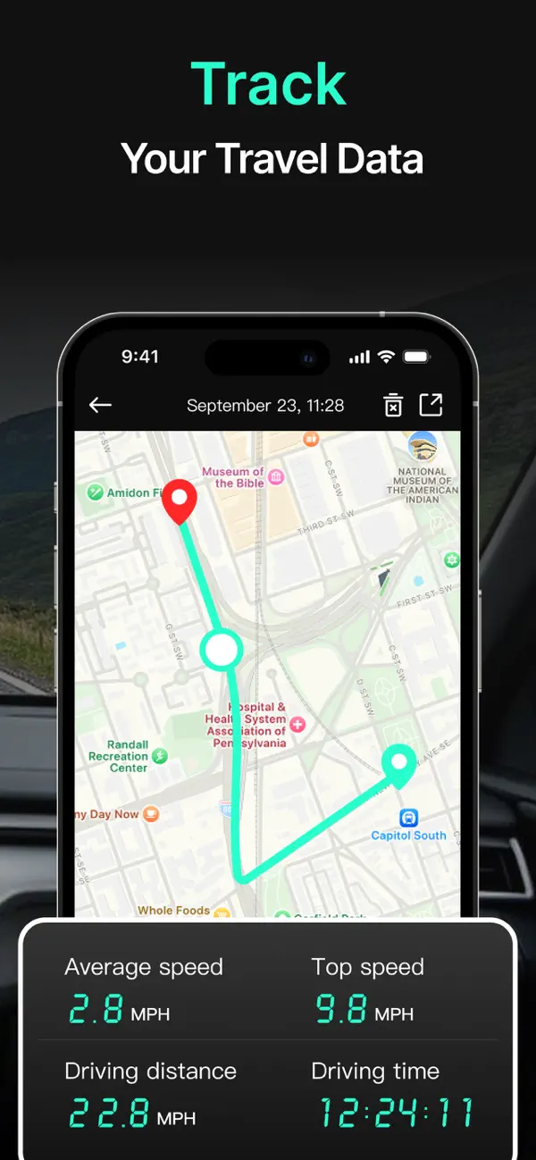 GPS Speedometer HUD - SpeedAce screenshot 1