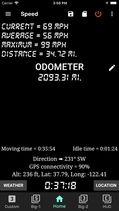 GPS Speedometer, Speed Tracker screenshot 2