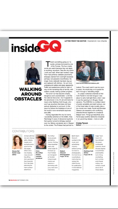 GQ magazine South Africa screenshot 2