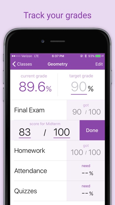 Grades - Grade Calculator, GPA screenshot 5