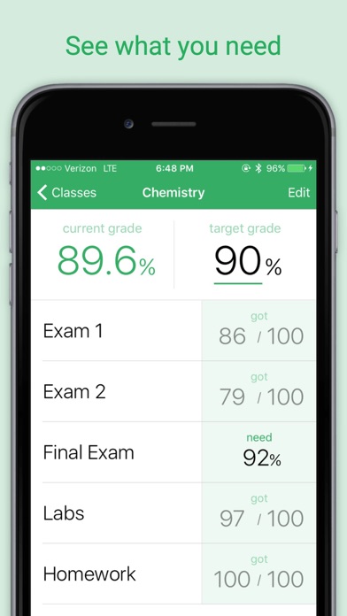 Grades - Grade Calculator, GPA screenshot 4