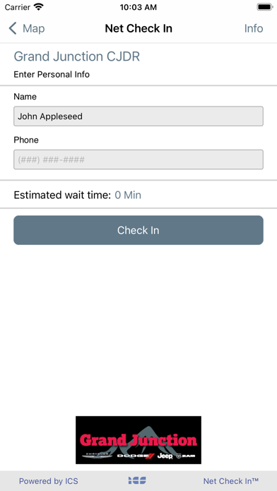 Grand Junction CJDR Check In screenshot 2