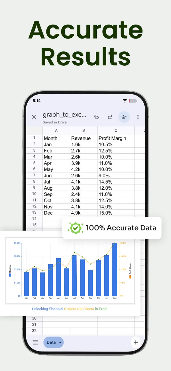 Graph to Excel Converter: XLSX screenshot 4