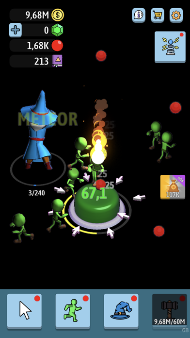 Green button: Idle clicker screenshot 2