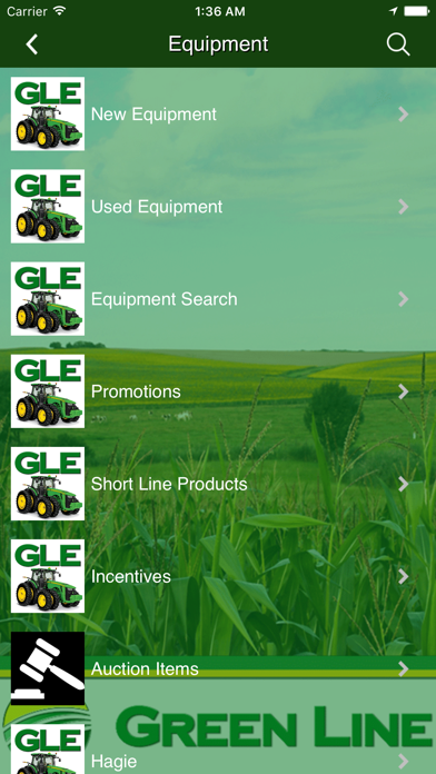 Green Line Equipment screenshot 1