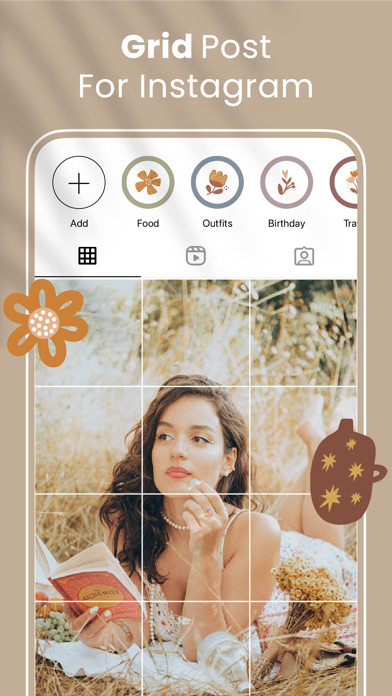 Grid layout for Instagram feed screenshot 6