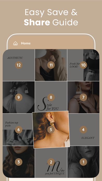 Grid layout for Instagram feed screenshot 1