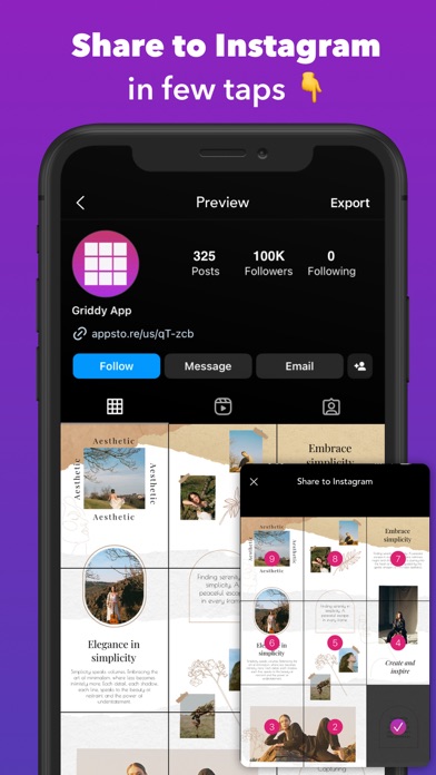 Griddy: Split Photo Grid Posts screenshot 1