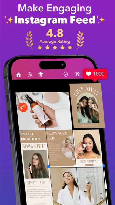 Griddy: Split Photo Grid Posts screenshot 10