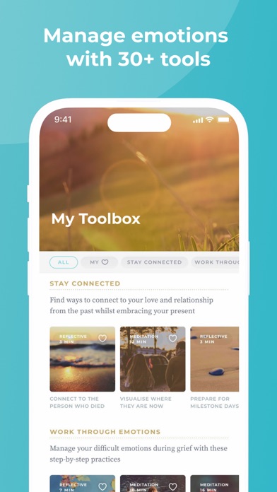 Grief Works: Self Care & Love screenshot 2