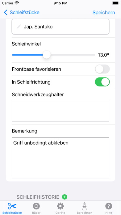 Grindcalculator screenshot 1