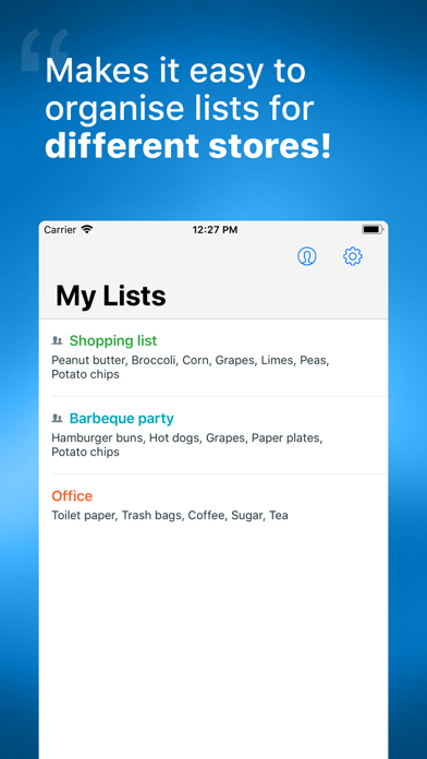 Grocery List with Sync screenshot 2