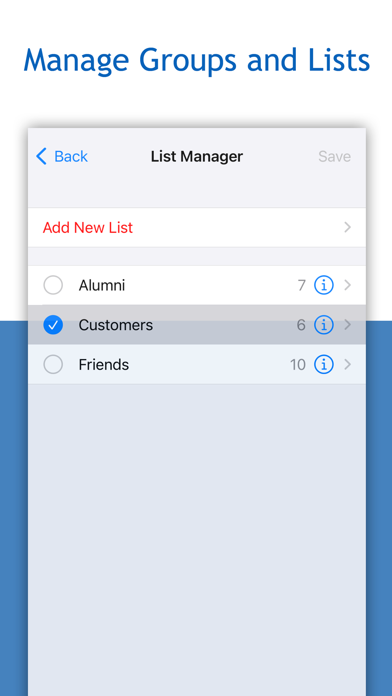 Group RCS SMS and Email screenshot 2