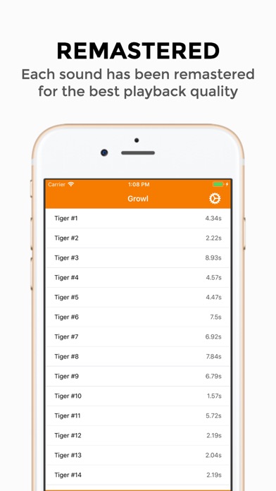Growl - Tiger Sounds screenshot 2