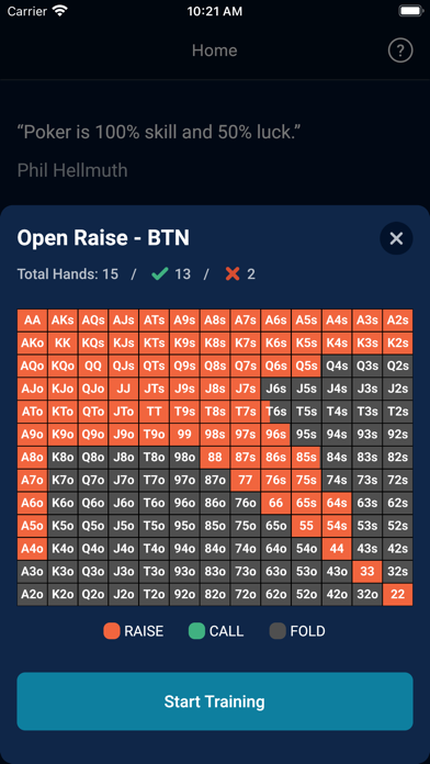 GTO Preflop - Texas Hold'em screenshot 3