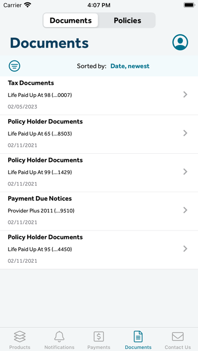 GUARDIAN® Accounts & Policies screenshot 2