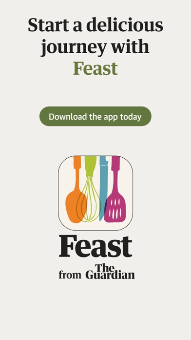Guardian Feast: Daily Recipes screenshot 1