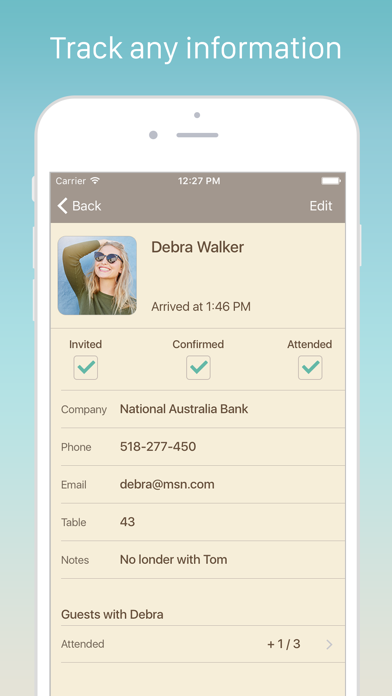 Guest List Organizer. screenshot 3