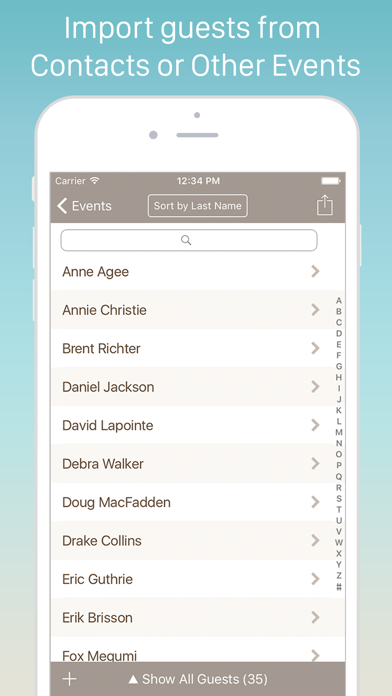 Guest List Organizer. screenshot 4