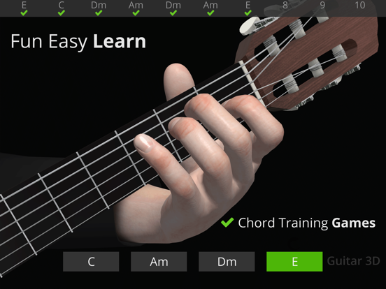 Guitar 3D - Basic Chords screenshot 1