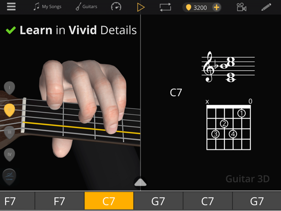 Guitar 3D - Basic Chords screenshot 6