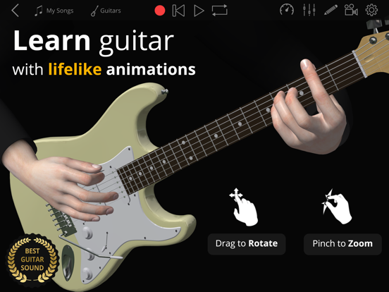 Guitar 3D - Studio,Learn,Tuner screenshot 10