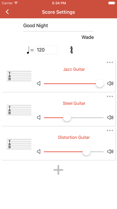 Guitar Notation - Tabs&Chords screenshot 1