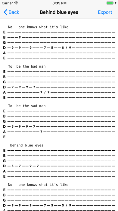 Guitar Tab Maker screenshot 1