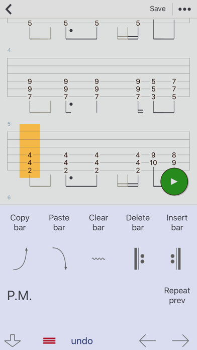 Guitar Tabs X - tabs editor screenshot 1