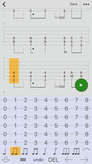 Guitar Tabs X - tabs editor screenshot 2