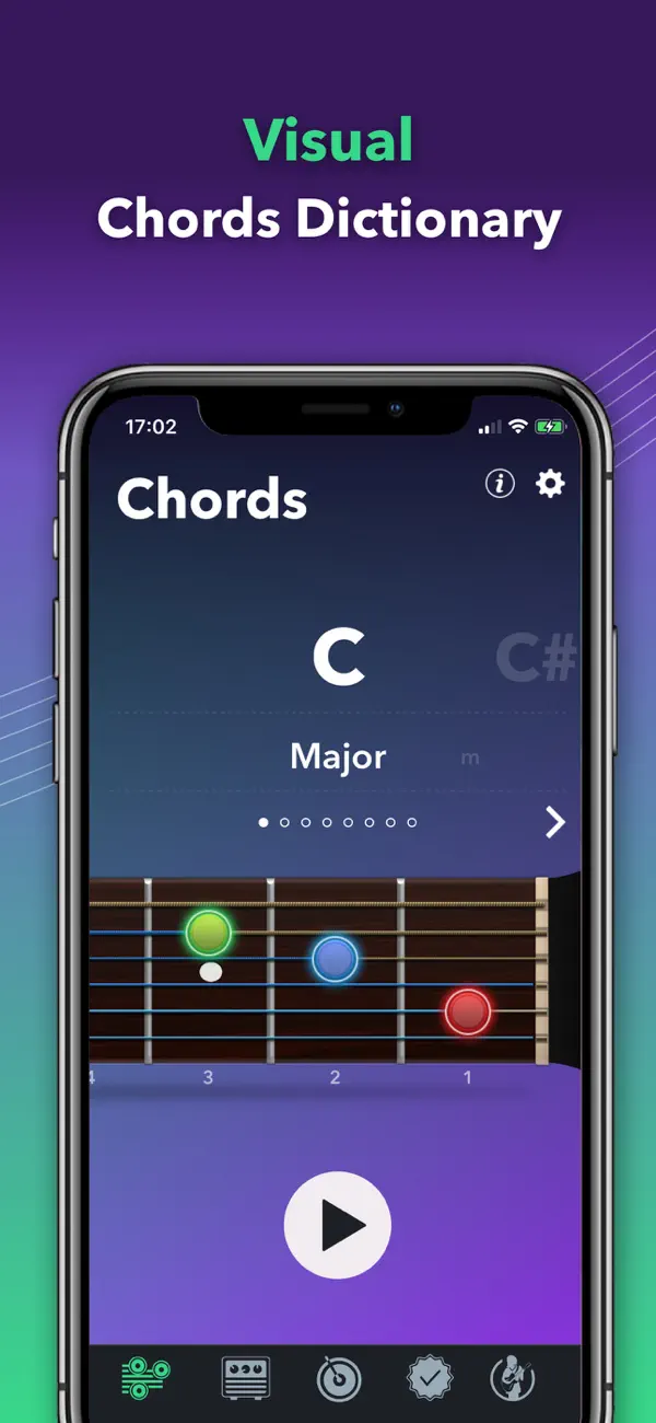 Guitar Tuner Easy tune chords screenshot 1
