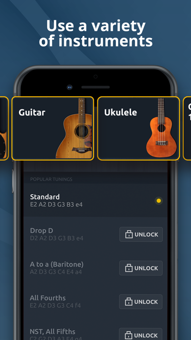 Guitar Tuner - Ukulele & Bass screenshot 2