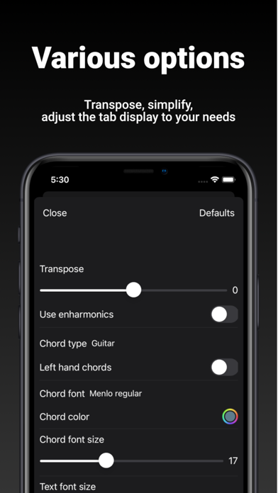 GuitarTab - Tabs & chords Pro screenshot 1