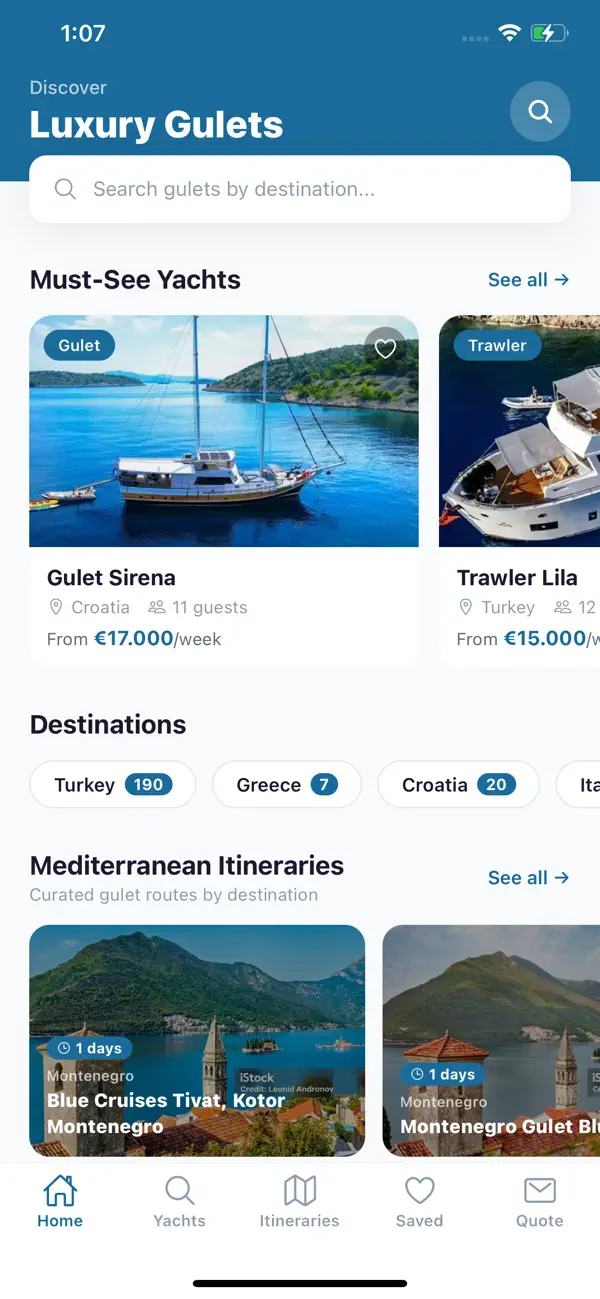 Gulet Broker Yacht Charter screenshot 6