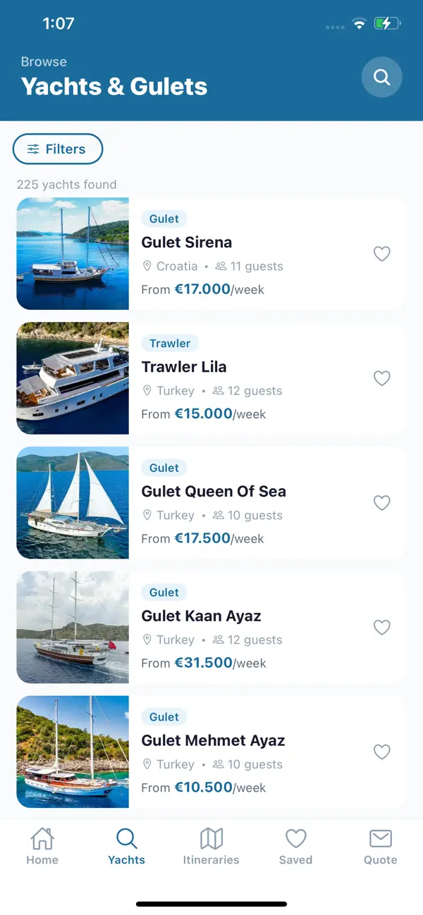Gulet Broker Yacht Charter screenshot 1