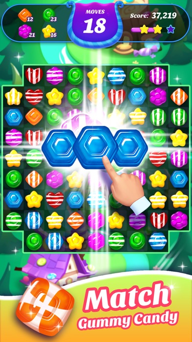Gummy Candy Blast！Match 3 Game screenshot 2